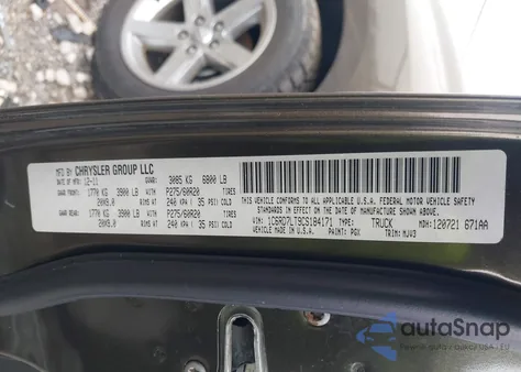 2012 Ram 1500 Slt from USA, damaged, VIN 1C6RD7LT9CS184171